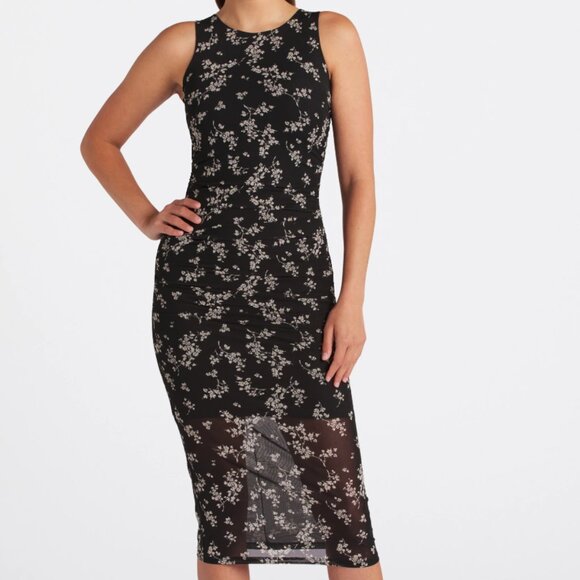 41 Hawthorn NWOT Fitted Mesh Midi Dress - Picture 5 of 5